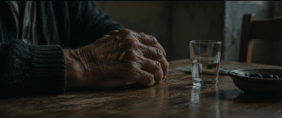 An intimate detail of hands and light